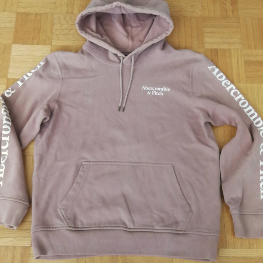 A&F Men S Dust Pink Hoody